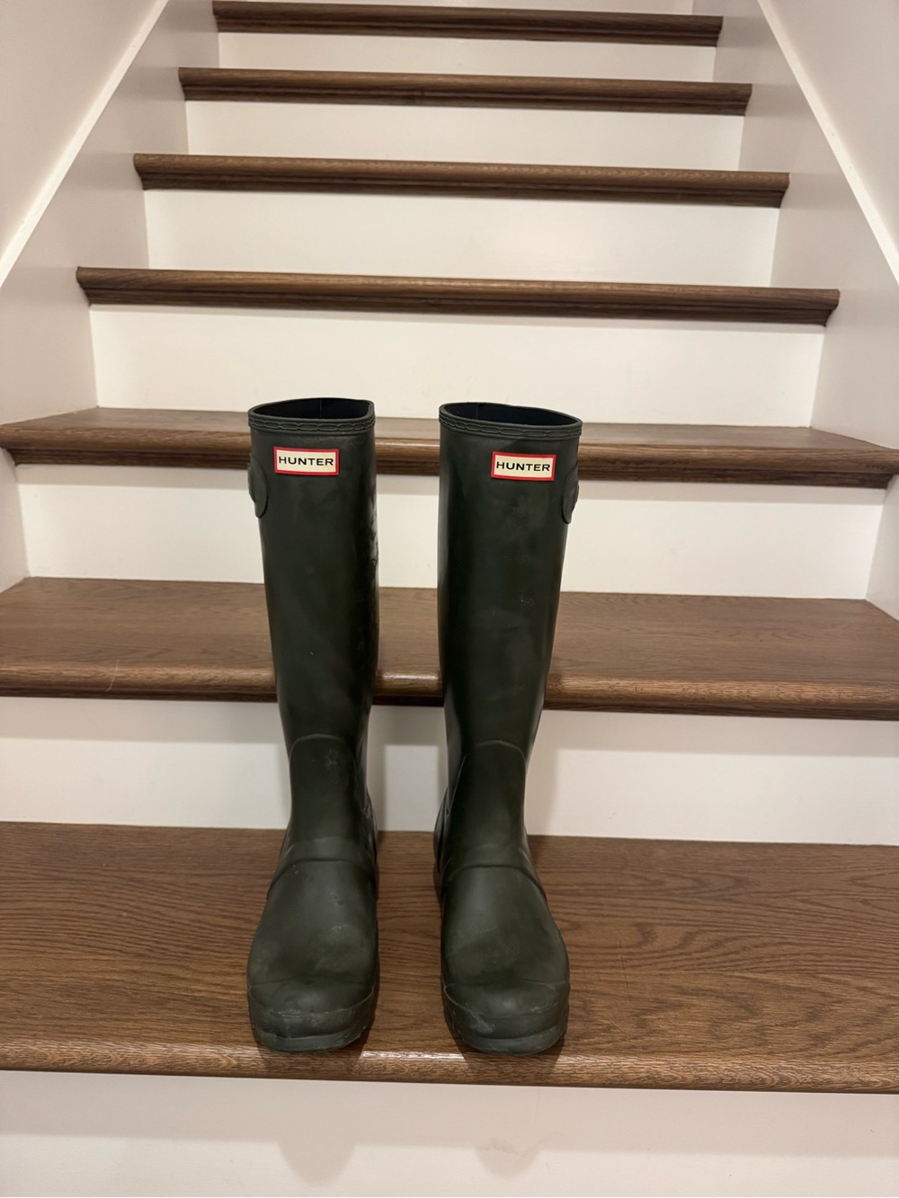Hunter Women's Tall Rain Boots in Olive